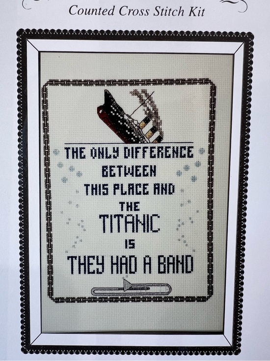 Jeanette Crews Designs Inc Other - Titanic They Had a Band Counted Cross Stitch Kit Jeanette Crews